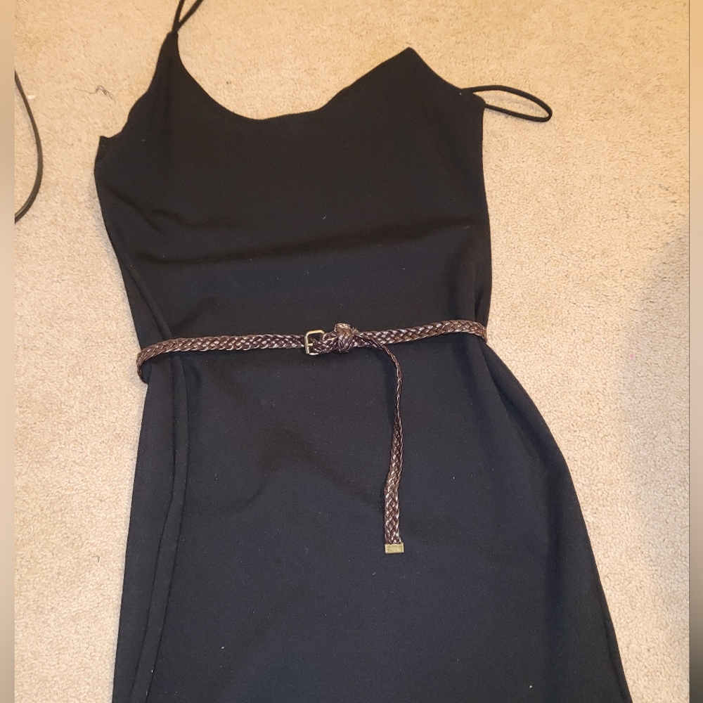 Brown braided belt in good condition